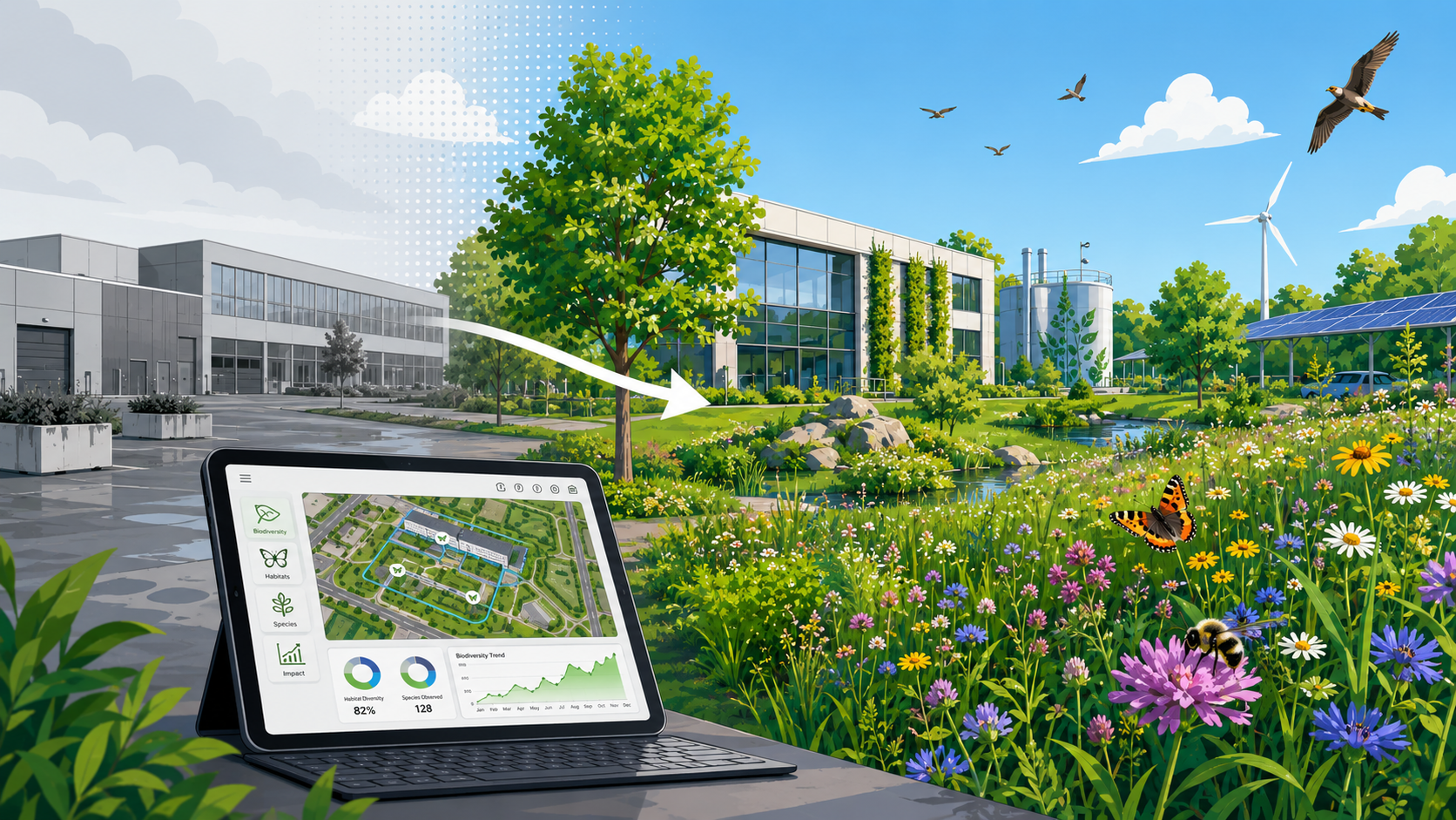 Mehr als Grünstreifen: Biodiversität mit Impact