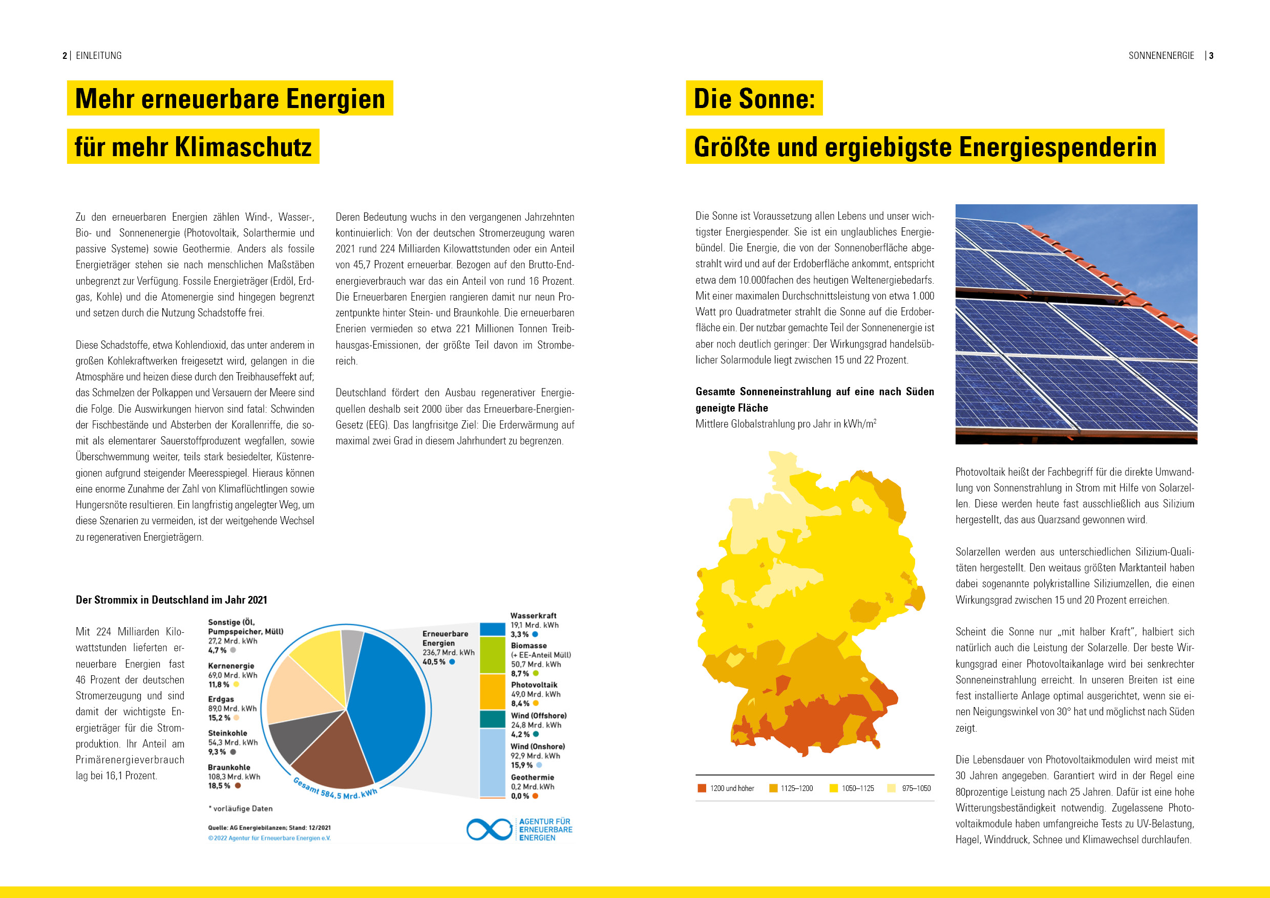 Broschüre Erneuerbare Energien